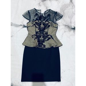 Esther Black Embroidered Dress